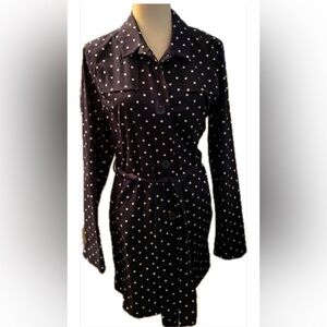 Kim Rogers light weight jacket/trench coat style with toe belt size medium